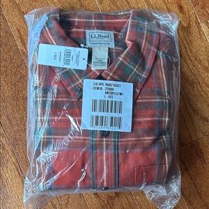 L.L. Bean Scotch Plaid Flannel Shirt